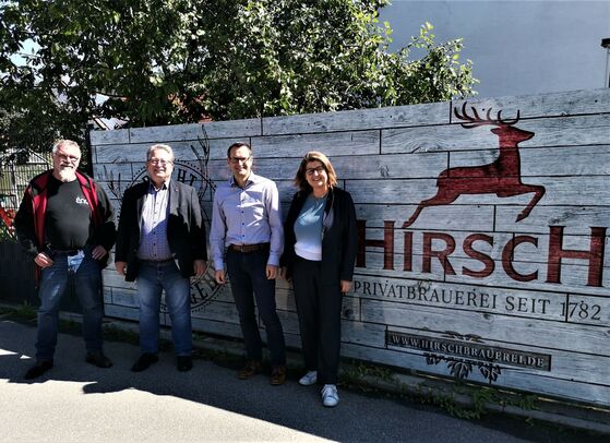 Georg Sattler (von links), Mirko Witkowski, Hubert Hepfer und Gabi Lemke.